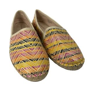 Charter Club Multicolor Chevron Print Slip-On Espadrilles Size 8
